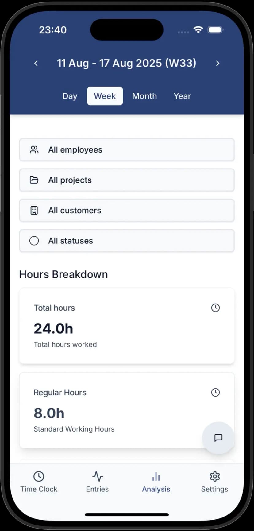 Získejte úplný přehled o pracovních hodinách